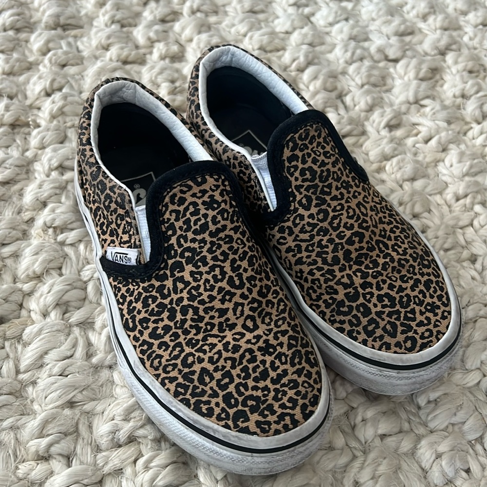 Vans leopard print shoes
